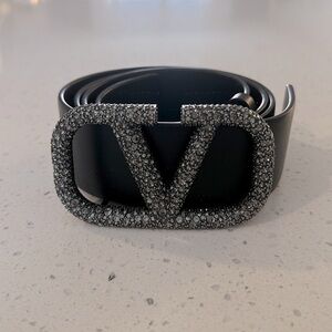 Valentino Garavani VLogo Signature Swarovski Belt
